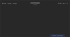Desktop Screenshot of lestrangelondon.com
